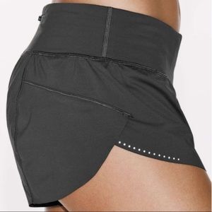 Black lululemon speed shorts